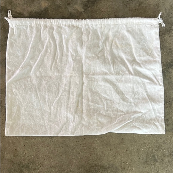 Authentic Versace White Logo Drawstring Storage Pouch - Picture 4 of 5